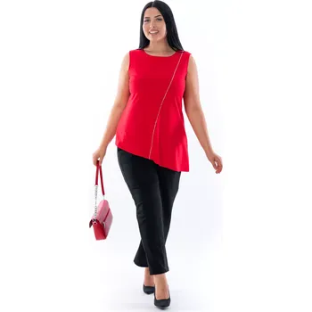 Dámská halenka Dámská halenka ELINA 48 Červená