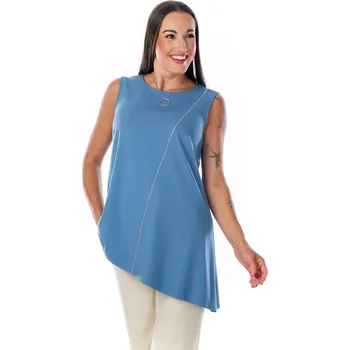 Dámská halenka ELINA 48 Světle modrá