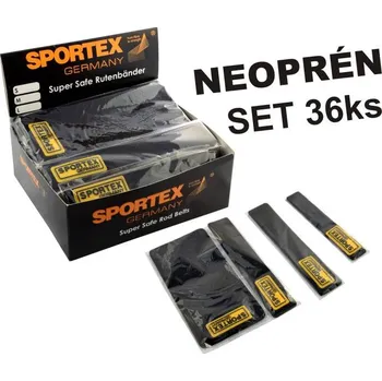 Organizace kabelů Sportex stahovací pásky na pruty,suchý zip 36ks v balení