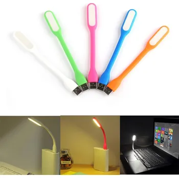 Stojací lampa Ohebná USB lampička Barva: Modrá