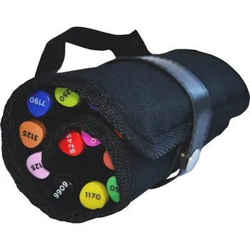 Penál GRAPH'IT Černé textilní rolovací pouzdro na 12 fix