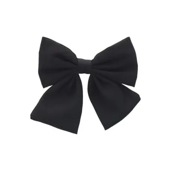 Solida patentní spona s mašlí, černé Sponky do vlasů