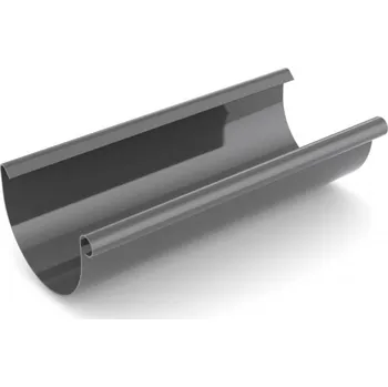 okap Covernit Plastový okapový žlab RAL 7021 antracit 125 x 4000 mm