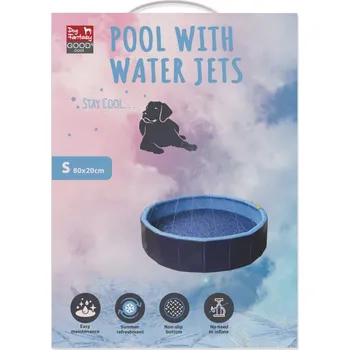 Hračka pro psa Bazének Dog Fantasy s vodními tryskami 80x20xm