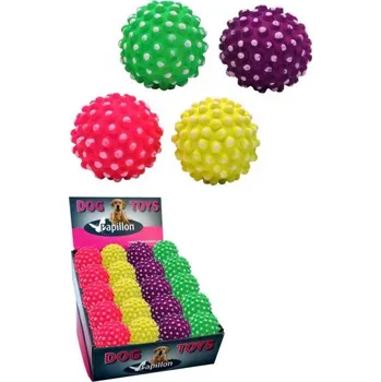 Hračka pro psa Neon míč ježek mix barev 7,2 cm