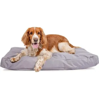 Pelíšek pro psa Matrace nylon Buffy šedá se zipem 120x100x15