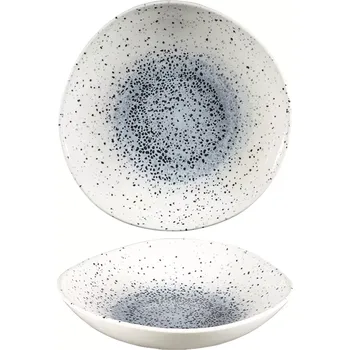 Talíř CHURCHILL Mineral Blue hluboký talíř, organický, průměr: 253 mm