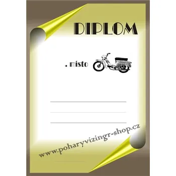 VIZINGR Motorky diplom A4 č.76