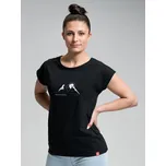 CityZen ALTA Dámské tričko černé s potiskem Láska hory přenáší Velikost: 38