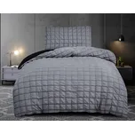 Povlečení NAOMI, černošedé wende, obláčkový krep / mikrokrep, 140x200cm + 70x90cm