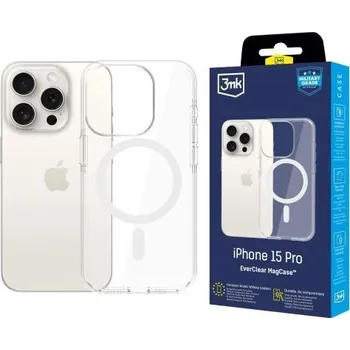 Pouzdro na mobilní telefon 3mk ochranný kryt EverClear Magcase pro Apple iPhone 15 Pro 5903108657167