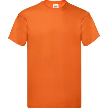 Fruit of the Loom Pánské tričko Original T Velikost: S, Barva: oranžová
