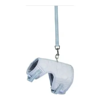 Vodítko pro psa Camon PRODYŠNÝ KABÁTEK S VODÍTKEM 1.5x120 cm, xs šedá