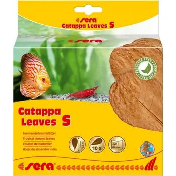Akvarijní chemie Sera Catappa Leaves S 14 cm, 10 ks