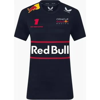 Dámské tričko Dámské týmové tričko Oracle Red Bull Racing s logy sponzorů - Max Verstappen L