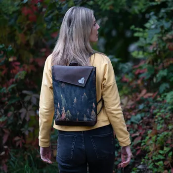 Městský batoh Batoh ZEN - Les - černá a hnědá varianta | Batoh do města | Městský batoh