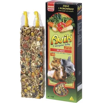 Krmivo pro hlodavce Avik tyčinka pro hlodavce - zelenina, 2ks