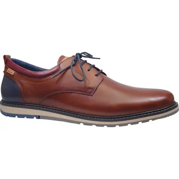 Pánské polobotky Vycházková obuv, Pikolinos, přírodní/tmavě modrá/bordó: Hnědá Hladká kůže 33,1 49 G - standardní šíře (30256-30258)