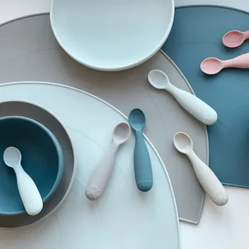 Příbor CAM CAM COPENHAGEN Dětské lžičky 2 ks Rainbow Midnight mix