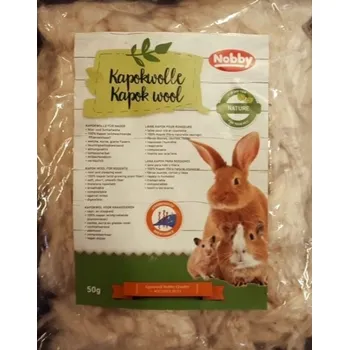 Podestýlka pro hlodavce Nobby hnízdní materiál kapok vlna 50g