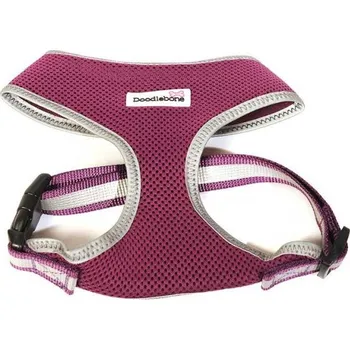 Postroj pro psa Reflexní postroj Doodlebone Airmesh Purple - velikost S