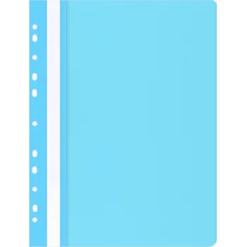 1x Office Products rychlovazač, A4, euroděrování, PP, 100/170 μm, balení 25 kusů Barva: Světle modrá
