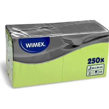 Papírový ubrousek Wimex papírové ubrousky koktejlové žluto-zelené 2-vrstvé 24 cm x 24 cm 250ks