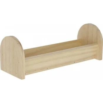 Krmítko pro hlodavce, dřevěné, 28 x 10 x 10 cm