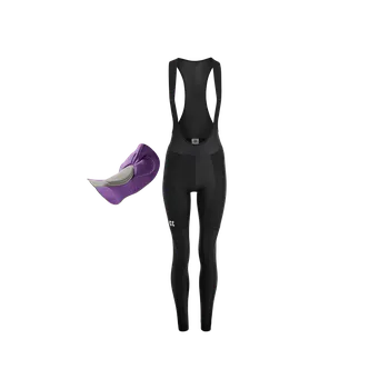 Cyklistické kalhoty Kalas Dámské cyklistické kalhoty MOTION Z4 | Zateplené kalhoty se šlemi + 3D sedlo | Pure Black Kalas velikost: 3 (M)