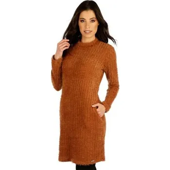 Dámské šaty Dámské měděné šaty Litex 7E022 hnědá L