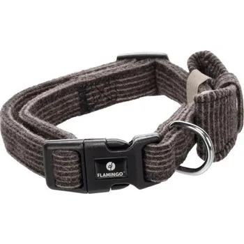 Obojek pro psa Obojek textil Herbert tm.hnědý 30-45cm Flamingo