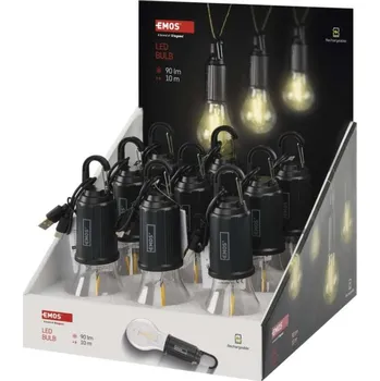 Svítilna EMOS 1450000470 box LED žárovek 9 ks černý