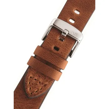 Řemínek na hodinky Kožený řemínek Morellato Bramante 4683B90.041 M, hnědý - 24 mm