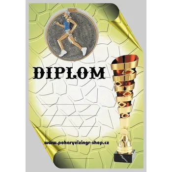 Atletika žena diplom A4 č.35