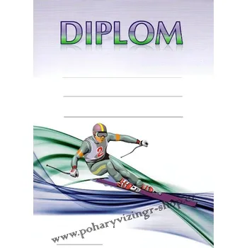 Lyžování diplom A4 č.12