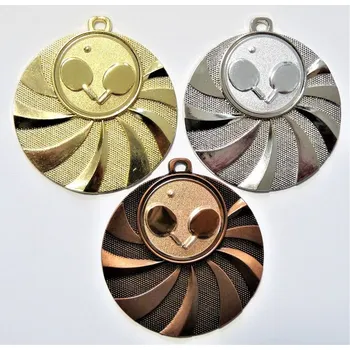 Stolní tenis medaile D84-A22 - změna emblému viz.další foto. Stuhu vyberte z naší nabidky.