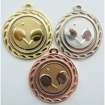 Ping-pong medaile D109-A22 - změna emblému viz.další foto. Stuhu vyberte z naší nabidky.