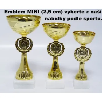 Poháry 2993 Emblém MINI (2,5cm) vyberte z naší nabídky podle sportu.