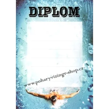 Plavání diplom A4 č.6