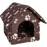 Bouda bavl.Tlapka hnědo/béžová-rozklad rozklad 40 x 50 cm