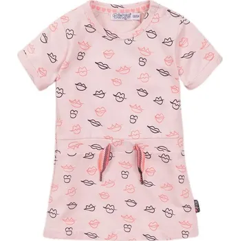 Kojenecké šaty DIRKJE Šaty 80 Light Pink+aop