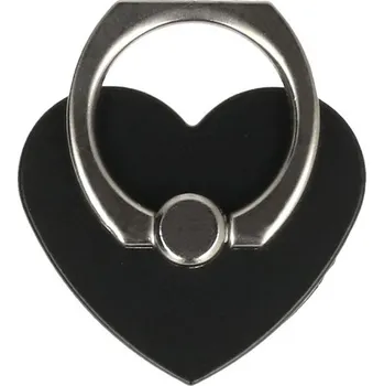 Prsten - držák HEART - Black
