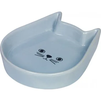 miska pro kočku Nobby Kitty Face keramická miska pro kočku modrá 13x16x3cm modrá