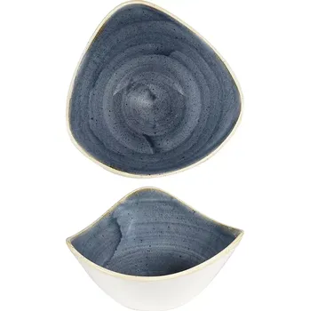 Talíř CHURCHILL Stonecast Blueberry hluboký talíř, trojúhelník, ø: 185 mm