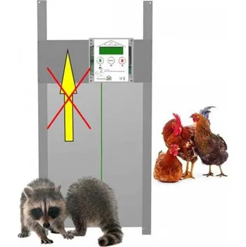 Komplet automatického otevírání a zavírání kurníku JOSTechnik HK-Bat 34x55 R