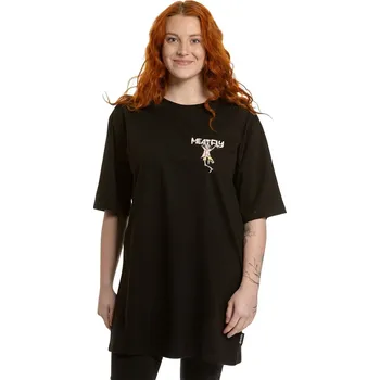 Dámské oblečení tričko Meatfly Rory - Skeleton Black XL