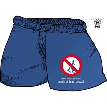 Trenýrky Trenýrky Kouření škodí zdraví - Velikost XL - černá