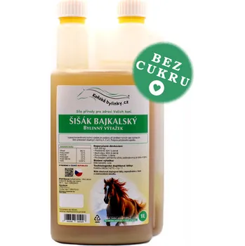 Krmivo pro koně Koňské bylinky Bylinný výtažek - Šišák bajkalský 1l