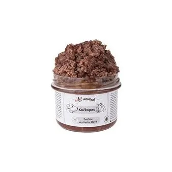 Krmivo pro psa All Animals kočkopes sklo Zvěřina ve vlastní šťávě 200g
