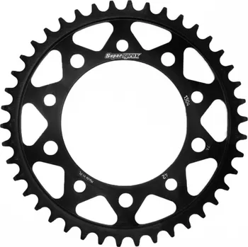 Řetězová sada pro motocykl Řetězová rozeta SUPERSPROX RFE-1304:42-BLK černý 42 zubů, 525